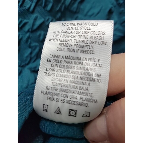 Jacqueline Smith Womens Plus Size 3X Top Green Jacquard Stretchy - NEW with Tag - Picture 5 of 6